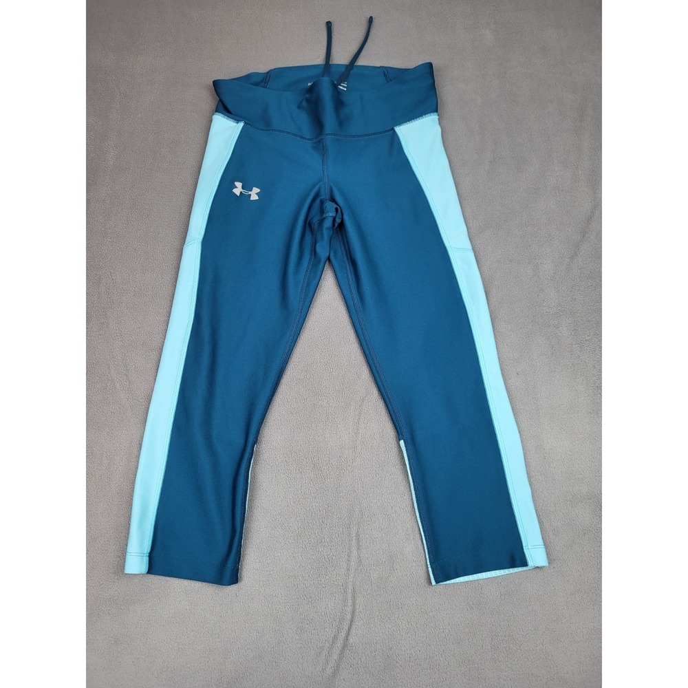 Under Armour Baselayer Pants Womens‎ Medium Blue Compression Lightweight Stretch